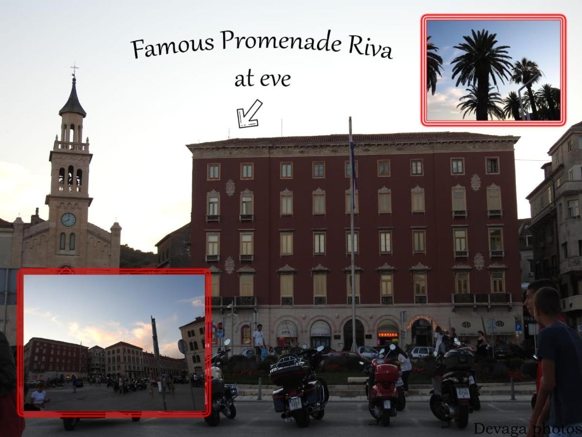 Famous Promenade Riva Apartment Split Exterior foto